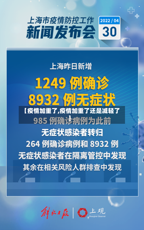 【疫情加重了,疫情加重了还是减轻了】-第2张图片
