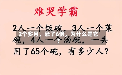 2个多月，涨了6倍，为什么是它？-第2张图片