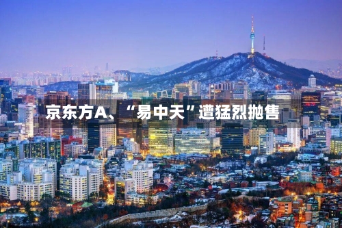 京东方A	、“易中天	”遭猛烈抛售-第2张图片