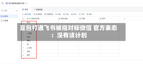 豆包打通飞书被指对标微信 官方表态：没有该计划-第2张图片