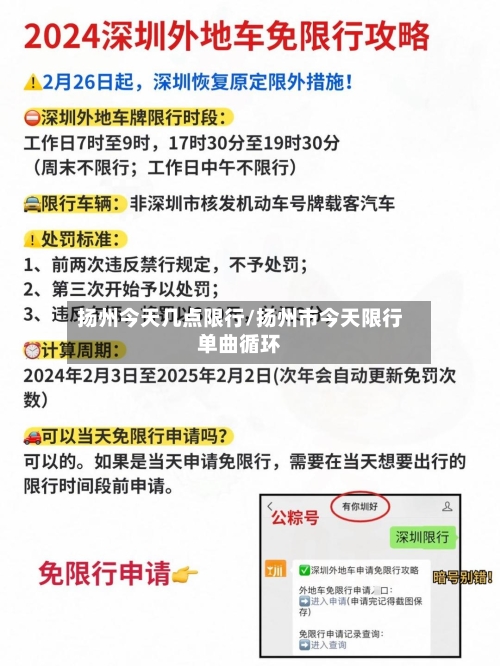 扬州今天几点限行/扬州市今天限行单曲循环