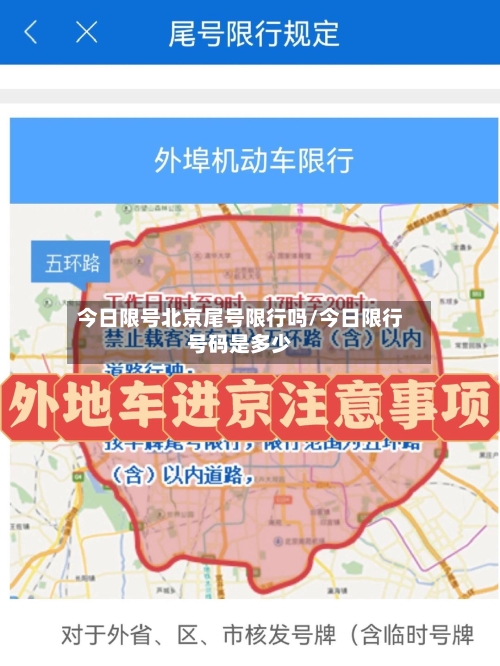 今日限号北京尾号限行吗/今日限行号码是多少-第2张图片