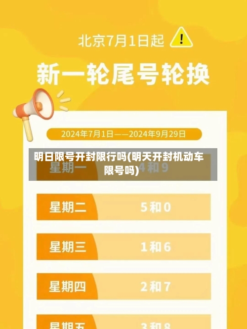 明日限号开封限行吗(明天开封机动车限号吗)