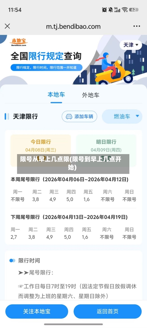 限号从早上几点限(限号到早上几点开始)