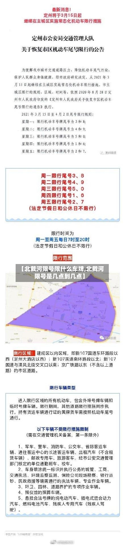 【北戴河限号限什么车牌,北戴河限号是几点到几点】-第3张图片