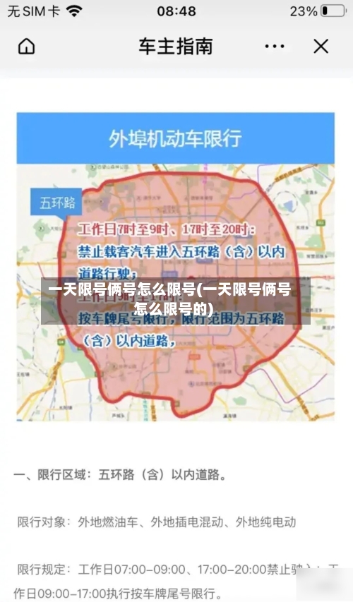 一天限号俩号怎么限号(一天限号俩号怎么限号的)-第2张图片