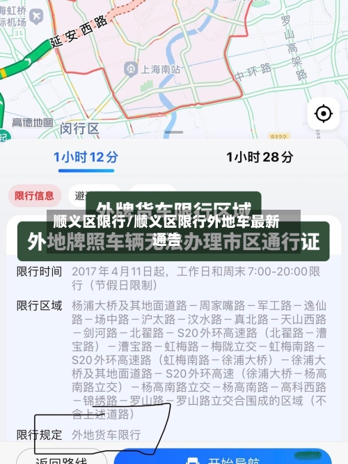 顺义区限行/顺义区限行外地车最新通告-第2张图片