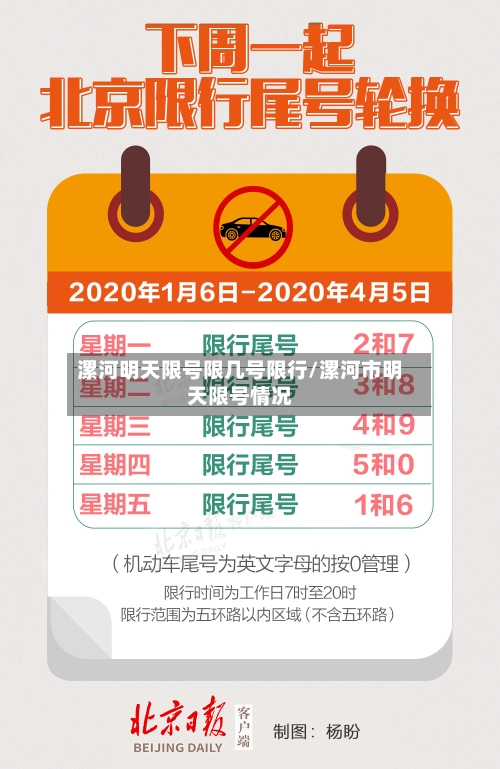 漯河明天限号限几号限行/漯河市明天限号情况-第2张图片