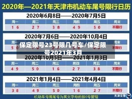 保定限号23号限几号车/保定限号2021年3月