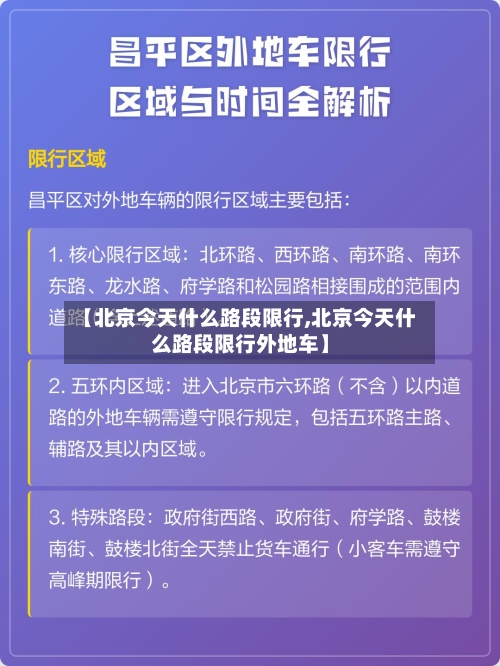 【北京今天什么路段限行,北京今天什么路段限行外地车】